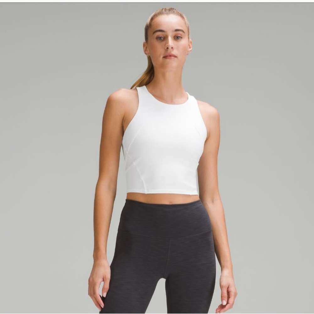 lululemon athletica White High-Neck Cropped Tank